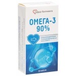 Омега-3 90%, Сердце континента капсулы 1300 мг 30 шт